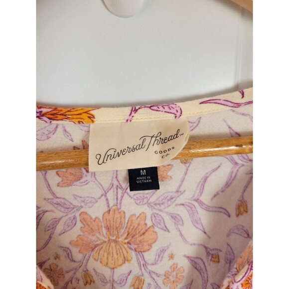 Universal Thread Puff Sleeve Floral Mini Dress Size M - Picture 4 of 8